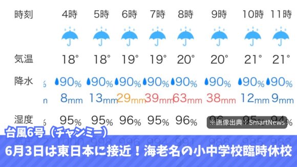 海老名　台風　情報　臨時休校　小学校　中学校